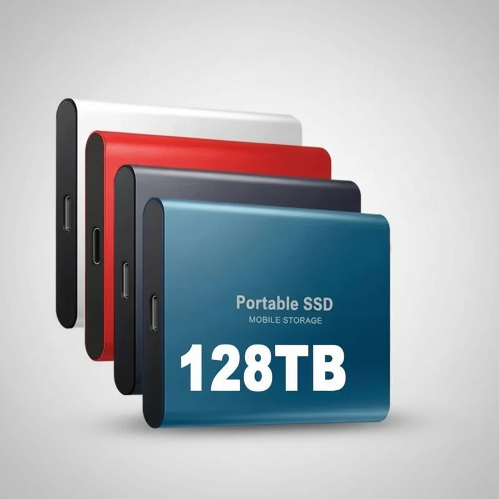 Freya | SSD Externo Portátil USB | Alta Velocidade, 128TB | Carcaça Alumínio
