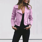 Mulher Jaqueta Biker Slim