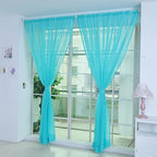 Odette | Cortinas de Voile Floral | 200x100cm, Ilhós, Semitransparentes | 2 Peças