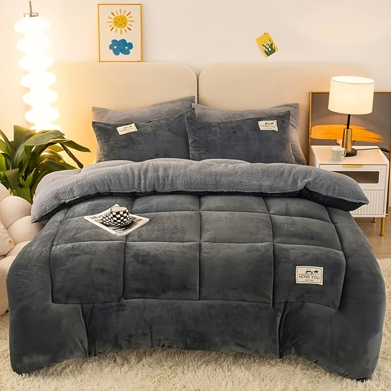 Freya | Edredom Plush Extra Grosso Antistático Outono Inverno