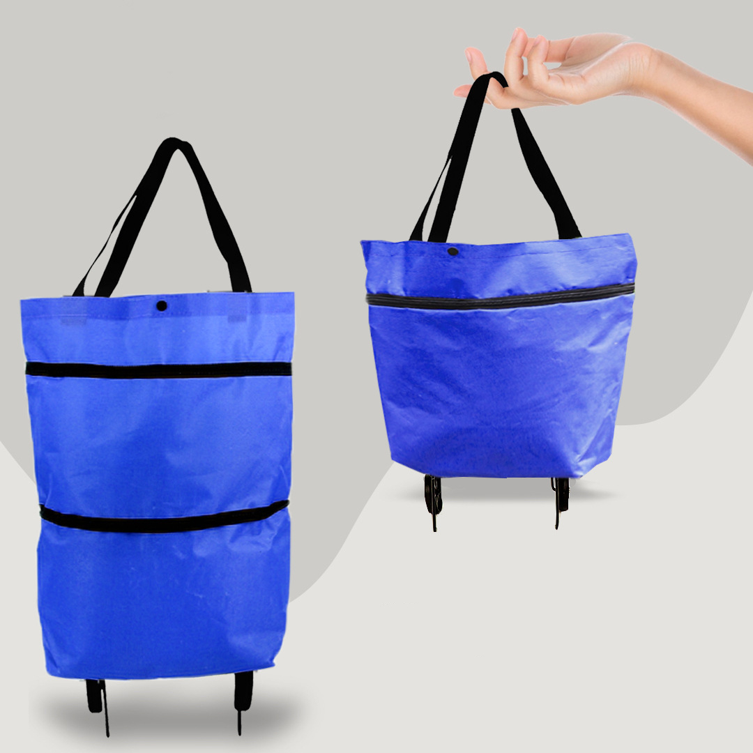 Bolsa de Compras 2 em 1 | Dobrável com Rodas, 30 kg | Giselle