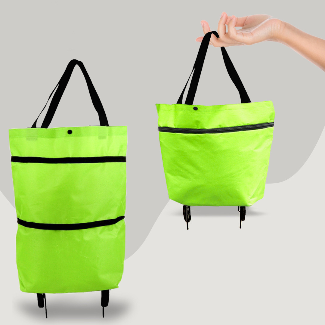 Bolsa de Compras 2 em 1 | Dobrável com Rodas, 30 kg | Giselle