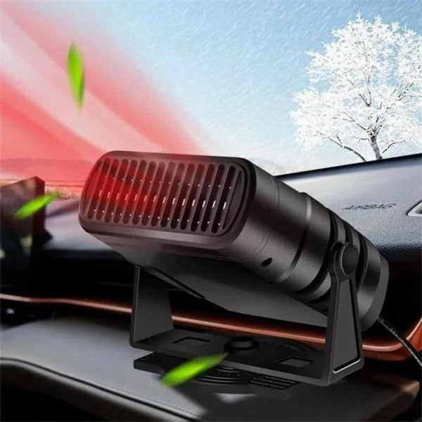 Aquecedor Portátil para Carro 12V | Duplo, 360°, Desembaçador | Inez