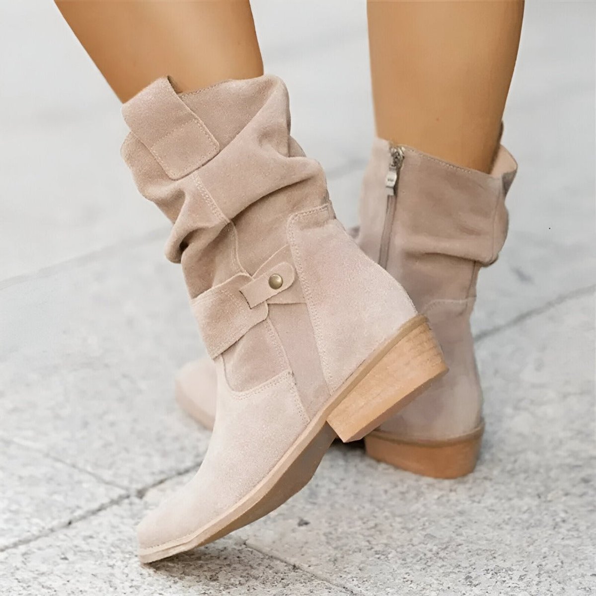 Vianne | Botas Cano Alto Femininas Slouchy Camurça