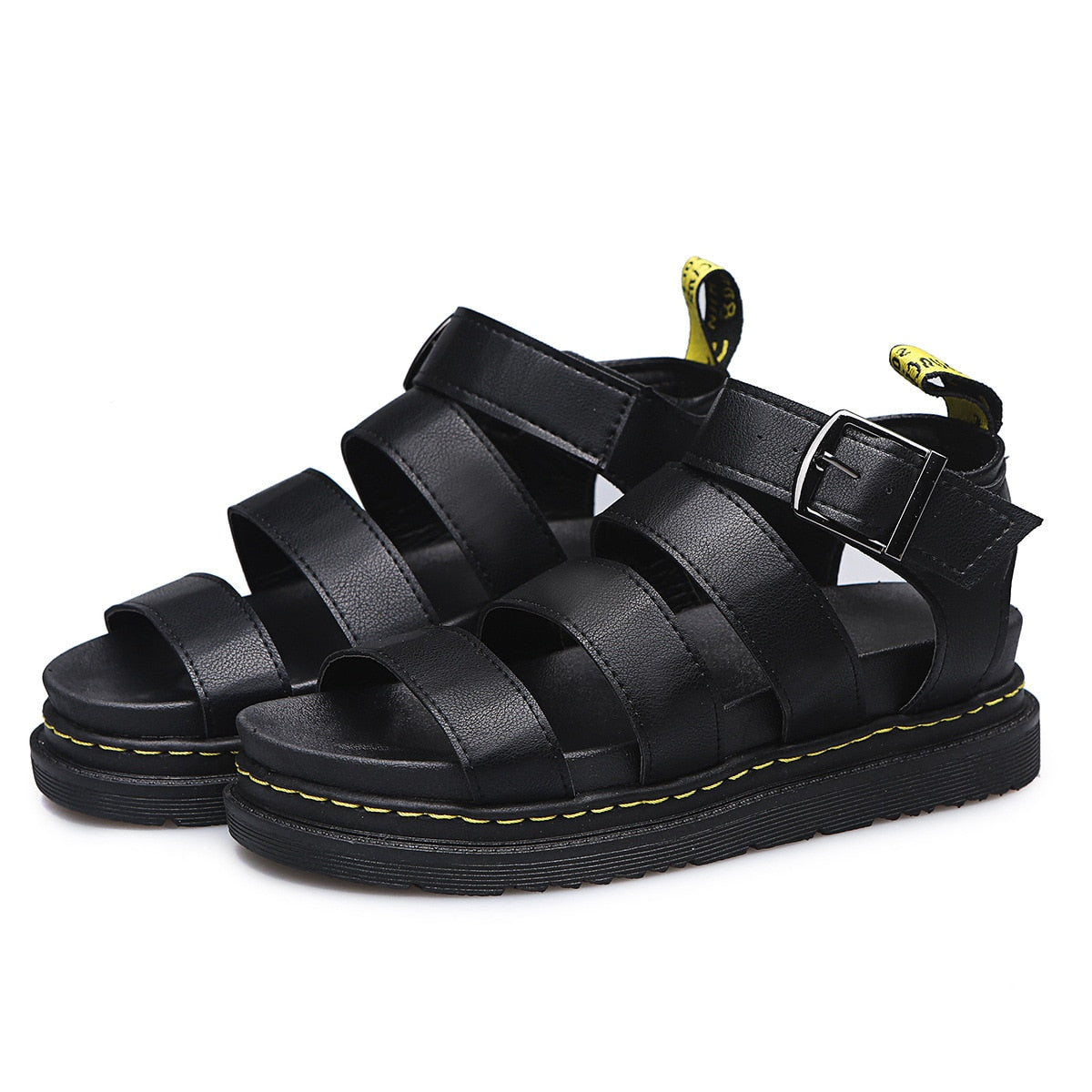 Sandálias Femininas de Couro | Conforto e Estilo | Preto, Branco, Bordô