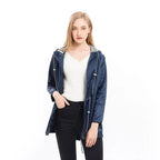 Impermeável para Mulher | Leve, Multicolor | Todo o Ano