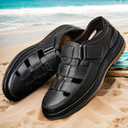 Lyra | Sandálias de Couro Masculinas Slip On