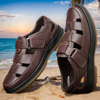 Lyra | Sandálias de Couro Masculinas Slip On