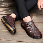Lyra | Sandálias de Couro Masculinas Slip On
