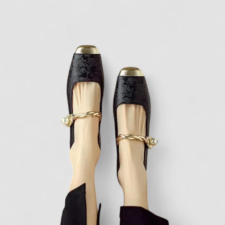 Thea | Sapatos Mary Jane Ortopédicos Salto Bloco Baixo