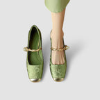 Thea | Sapatos Mary Jane Ortopédicos Salto Bloco Baixo