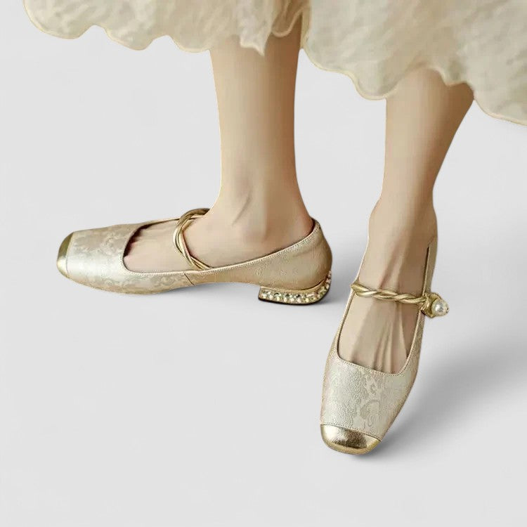 Thea | Sapatos Mary Jane Ortopédicos Salto Bloco Baixo