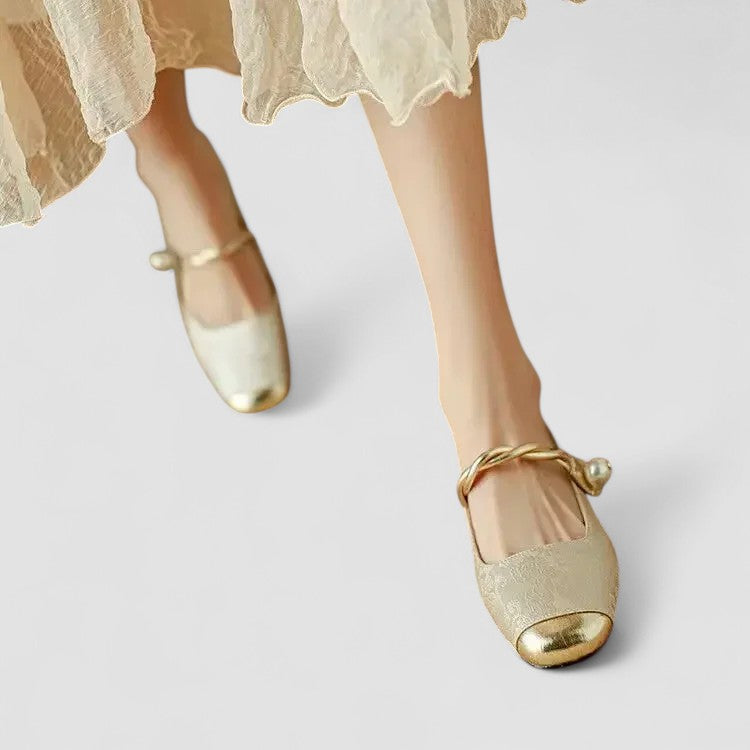 Thea | Sapatos Mary Jane Ortopédicos Salto Bloco Baixo