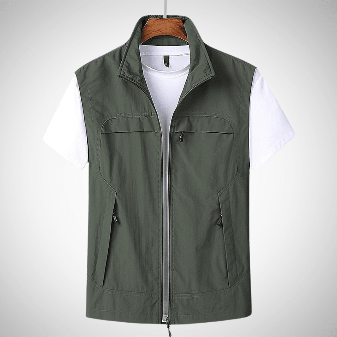 Wenna | Colete Masculino Utility Regular Fit com Bolsos