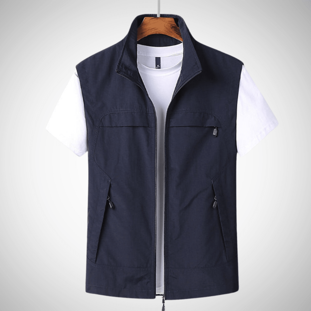 Wenna | Colete Masculino Utility Regular Fit com Bolsos
