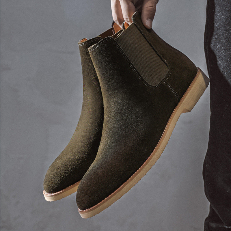 Botas Chelsea Masculinas | Camurça, Tornozelo Baixo | Elegantes