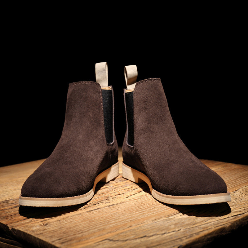 Botas Chelsea Masculinas | Camurça, Tornozelo Baixo | Elegantes