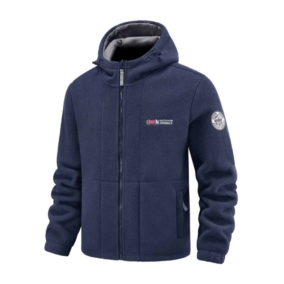 Vada | Casaco Fleece Masculino Corta-Vento Regular Fit