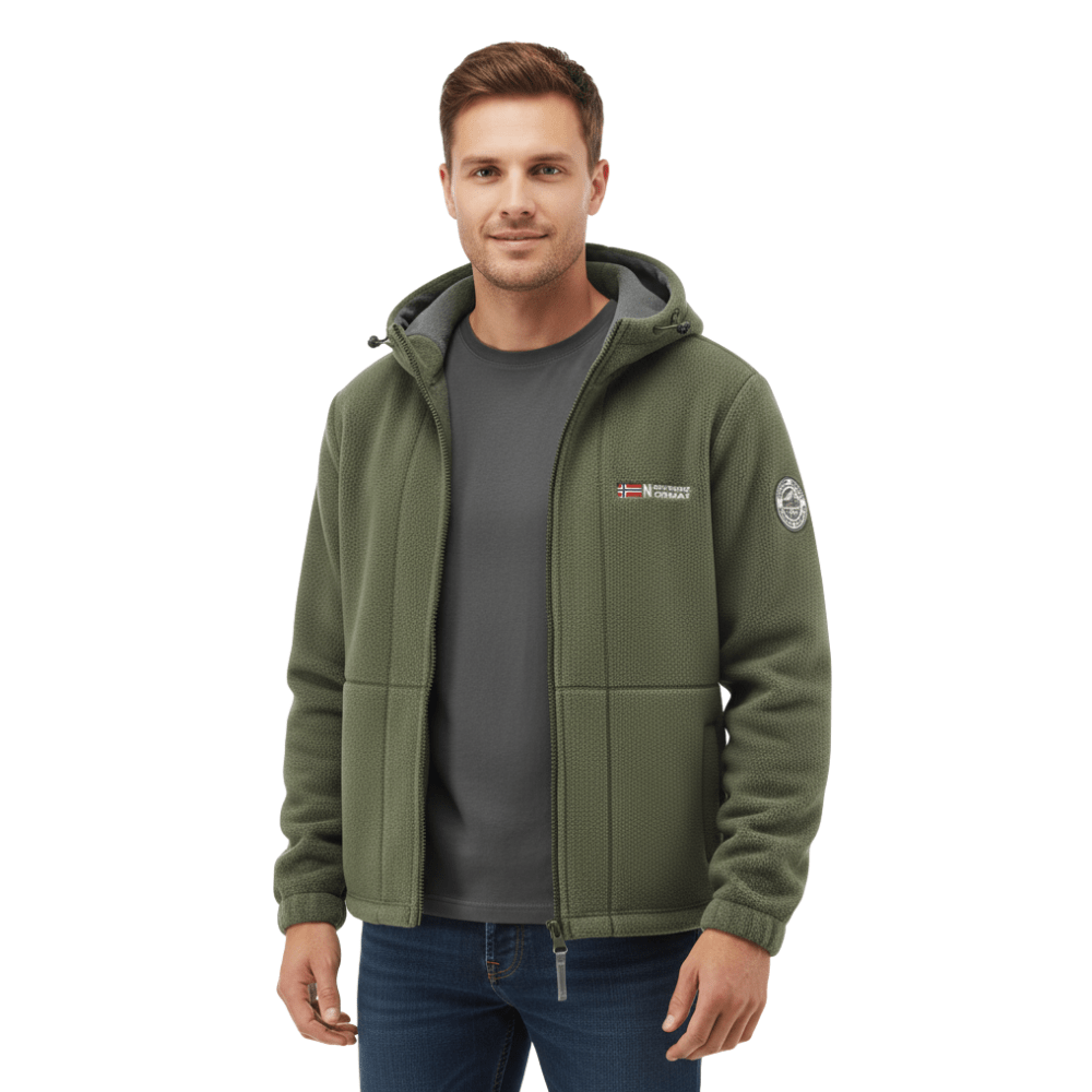 Vada | Casaco Fleece Masculino Corta-Vento Regular Fit