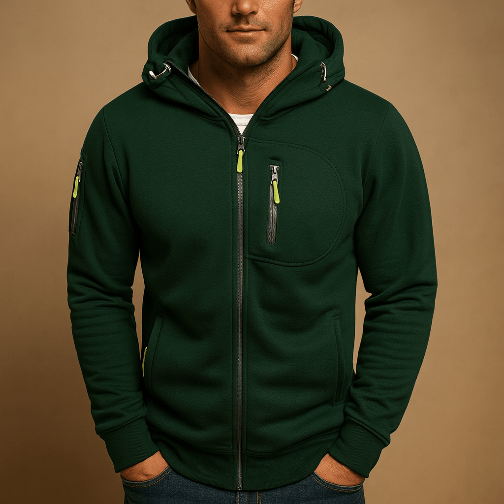 Zelda | Homem Hoodie com Fecho de Correr Regular Fit