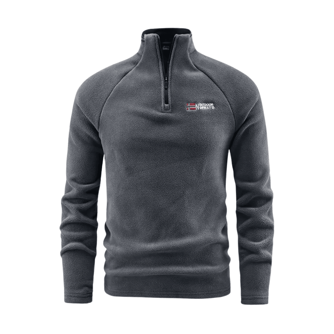 Lena | Homem Fleece Térmico Meio Fecho Casaco Regular Fit