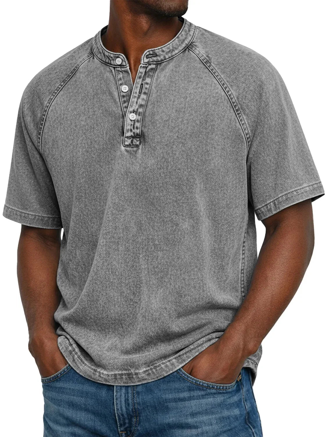 Anouk | Camisa Masculina Manga Curta com Botões Casual