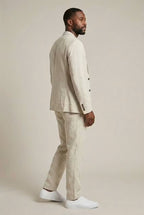 Wilhelmina | Conjunto Masculino Linho Blazer e Calça Relaxed Fit