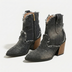 Xanthe | Botas Femininas Salto Bloco Tornozelo