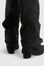 Botas Slouch Femininas | Bico Pontiagudo e Salto Baixo