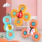 Inez | Brinquedo Spinner com Ventosa | Conjunto para Banho e Carro | 3 Peças