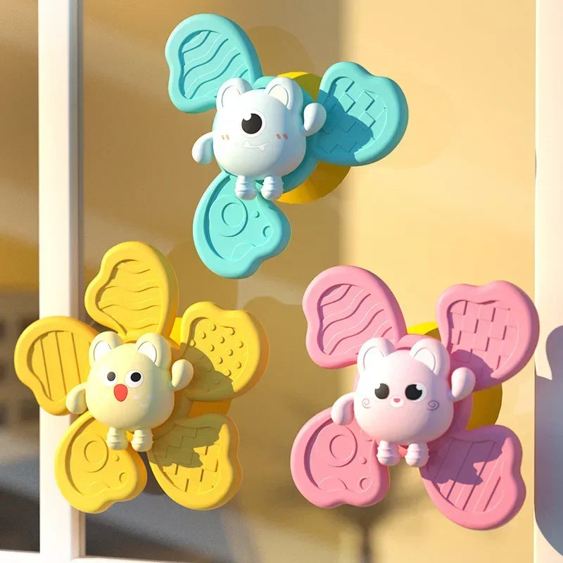 Dione | Brinquedos de Banho Giratórios | Educativos e Divertidos | Seguro, Ventosa