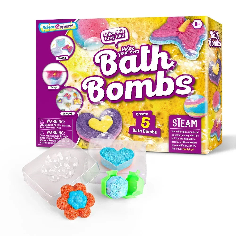 Sabine | Kit DIY Bombas de Banho | Coloridas & Educativas | Crianças a Partir de 6 Anos