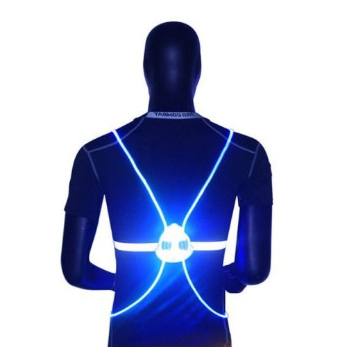 Xanthe | Colete LED Refletivo 360° | Segurança Noturna para Corredores e Ciclistas