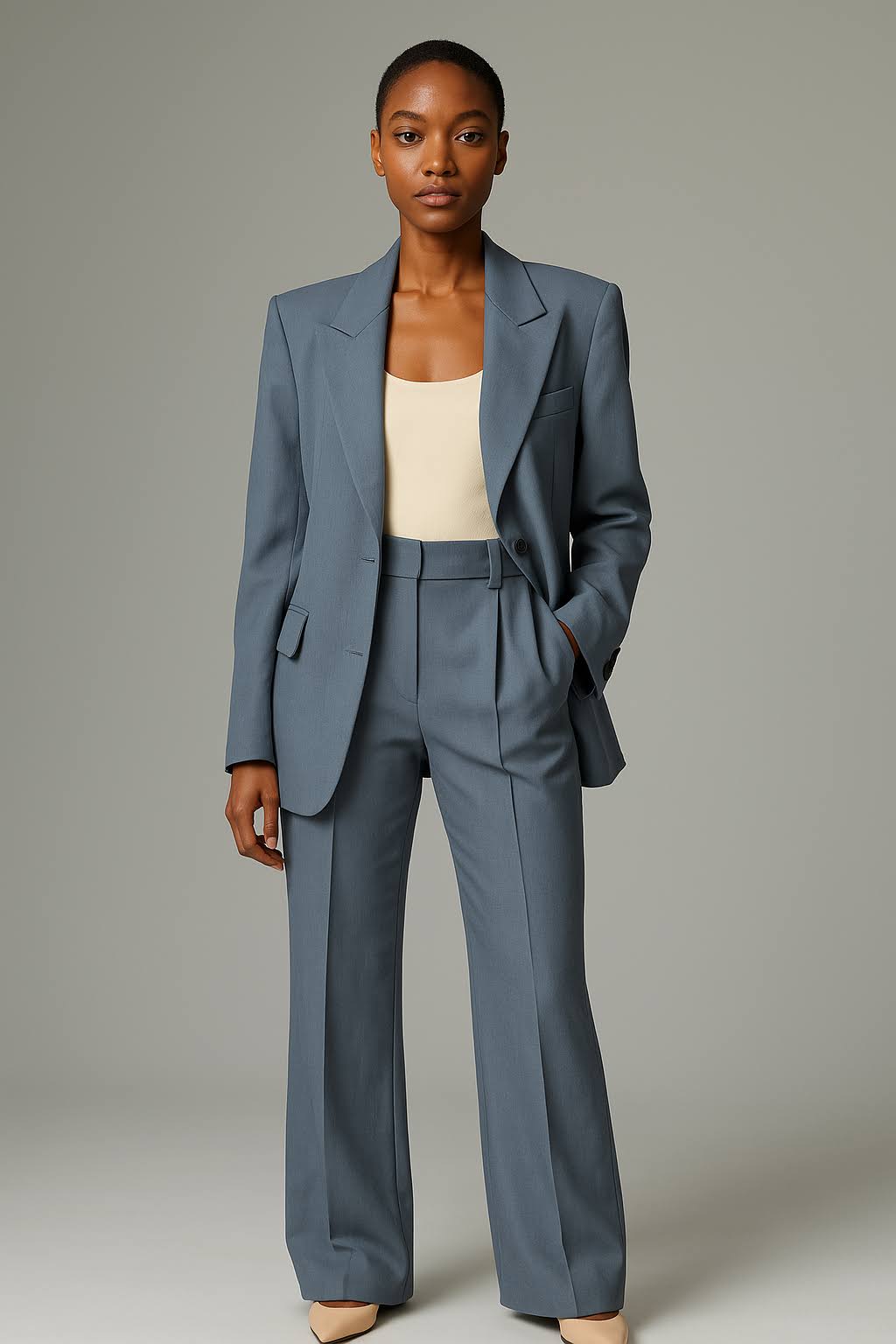 Embla | Mulher Conjunto 2 Peças Blazer Calça Pantalona