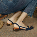 Freya | Mulheres Slingbacks Salto Baixo Palmilha Anatômica