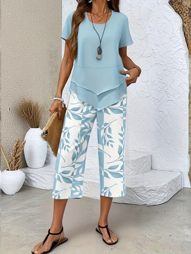 Wynne | Conjunto Feminino 2 Peças Top e Calça Capri