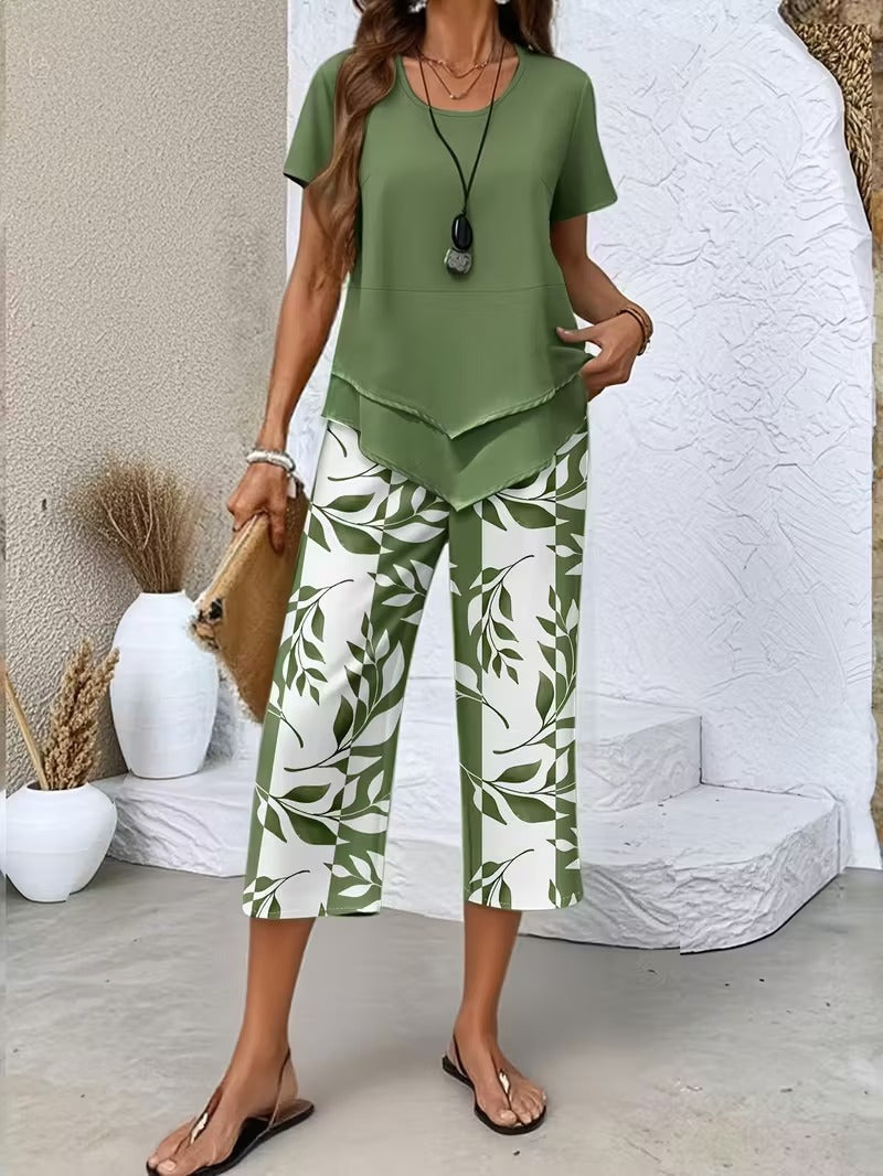 Wynne | Conjunto Feminino 2 Peças Top e Calça Capri
