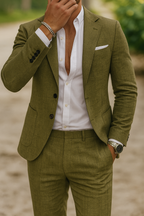 Anouk | Homem Fato Linho Slim Fit