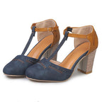 Leah | Mulher Scarpin Salto Bloco 5cm