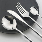 Conjunto de Talheres em Aço Inox 24 Peças | Nova | Dourado, Preto, Rosa