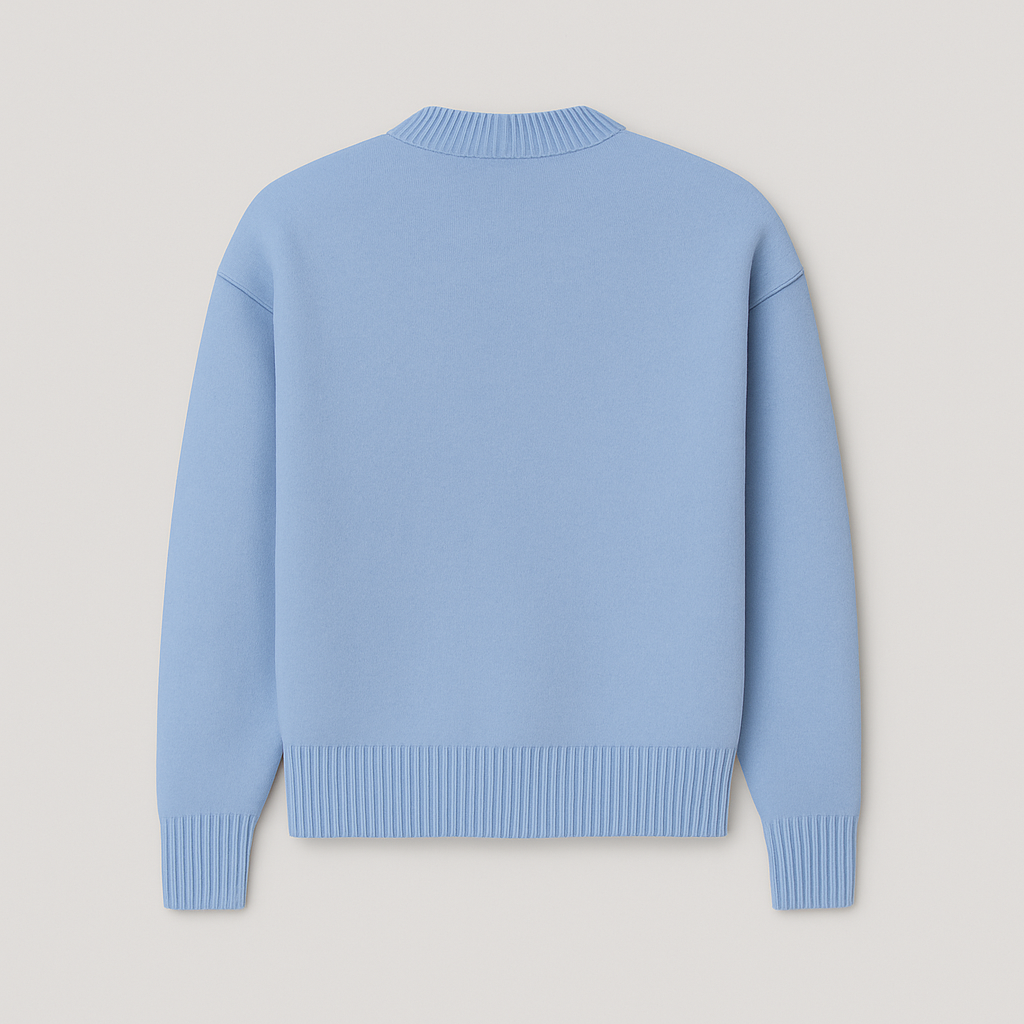 Yvaine | Mulher Camisola Oversized Gola Redonda Motivo Coração