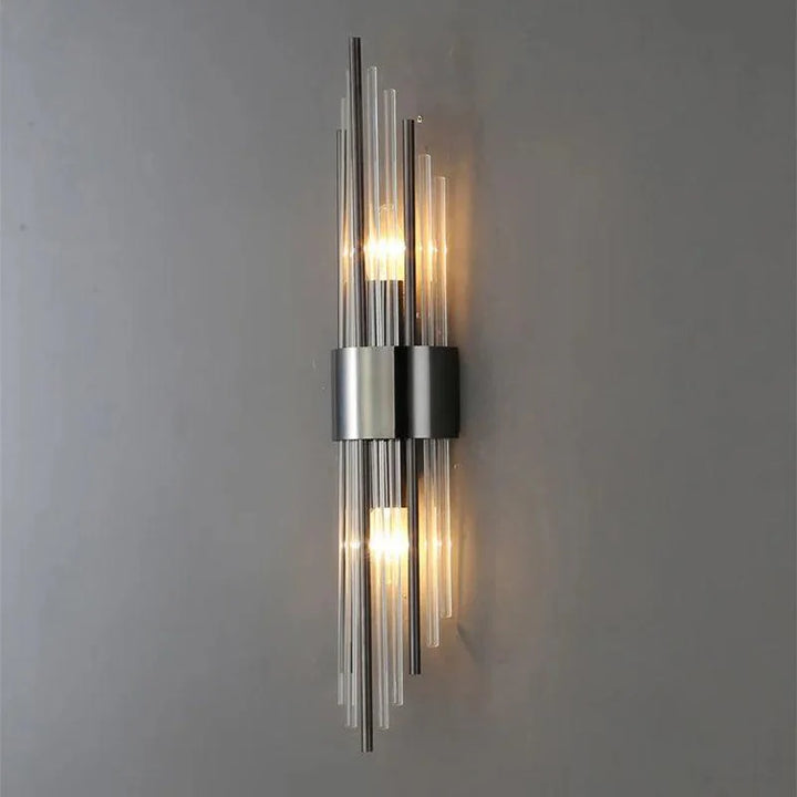 Aplique de Parede LED | Cristal e Dourado, Design Moderno | Mila