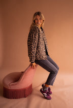 Nina | Mulher Casaco Animal Print com Forro
