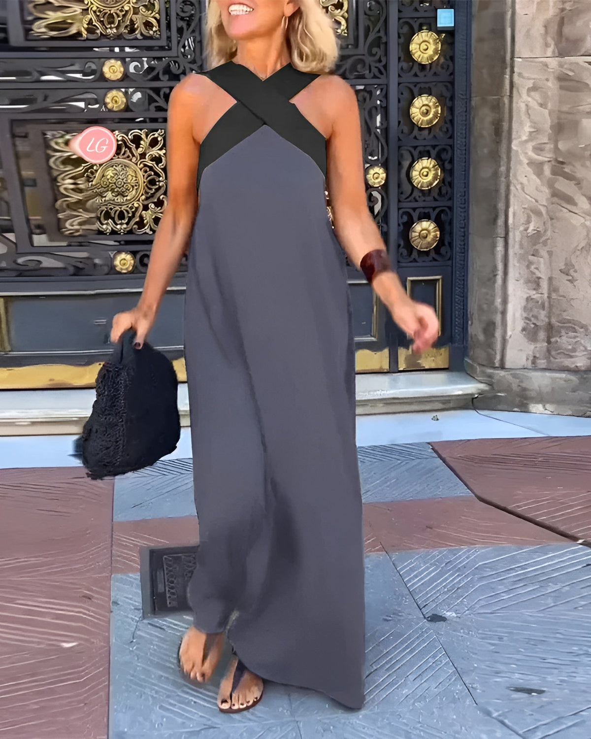 Vestido Feminino Ombros Descobertos Amplo