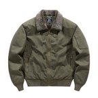 Faline | Homem Bomber Jacket Colarinho Fecho