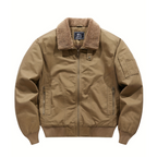 Faline | Homem Bomber Jacket Colarinho Fecho