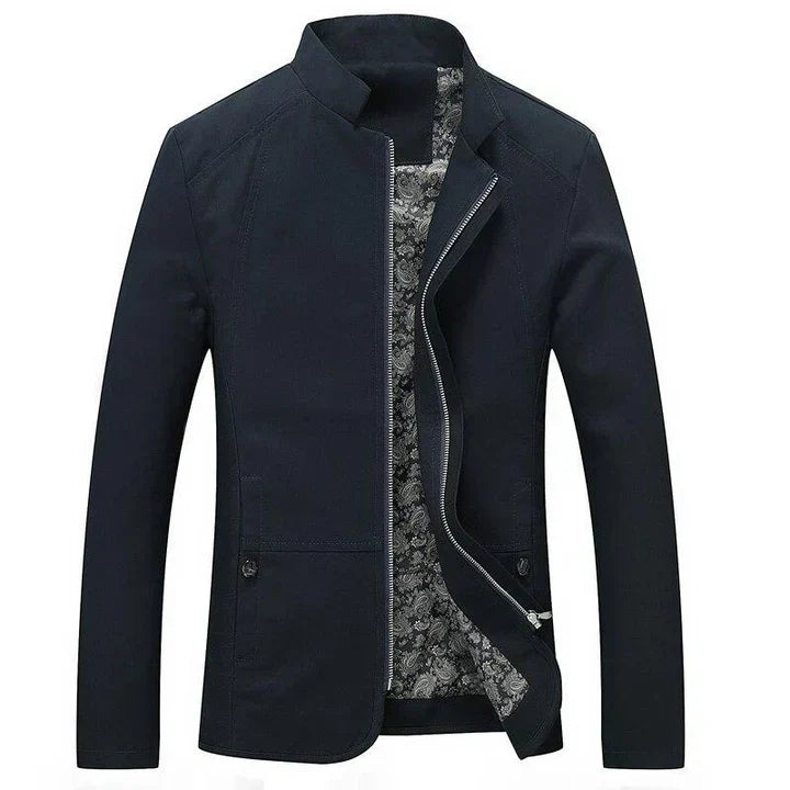 Kira | Homem Casaco Slim Fit Leve com Fecho de Correr