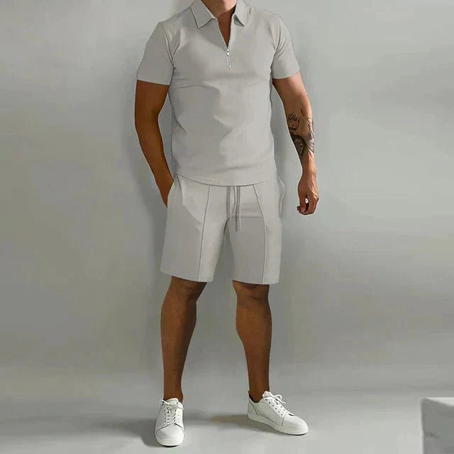 Jolie | Conjunto Masculino 2 Peças Polo e Short Casual