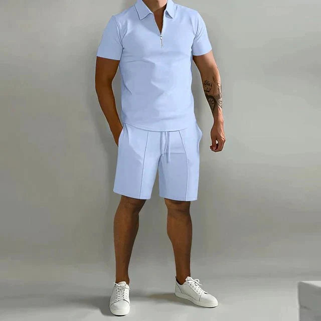 Jolie | Conjunto Masculino 2 Peças Polo e Short Casual