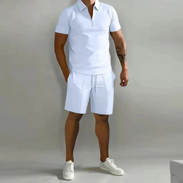 Jolie | Conjunto Masculino 2 Peças Polo e Short Casual